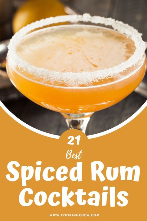 Thanks for stopping by! We have a list of 21 of our best Spiced Rum Cocktails to inspire your next gathering! They're all easy to make with various options, from tart & tangy to sweet & alcohol-heavy. Drinks Using Spiced Rum, Drinks Made With Spiced Rum, Spices Rum Cocktails, Recipes With Spiced Rum, Spiced Rum Cocktails Recipes, Spice Rum Drinks, Spice Rum Cocktails, Spiced Rum Cocktails Easy, Spiced Rum Drinks Easy