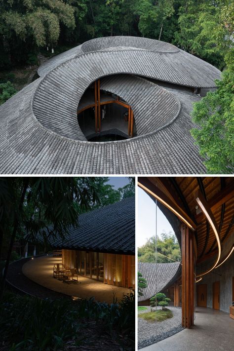 Crafts Village Architecture, Weave Architecture Concept, Roof Ideas Architecture Design, Terraced Architecture, Industrial Architecture Design, Weaving Architecture, Tropical Building, Preservation Architecture, Architectural Design Concept