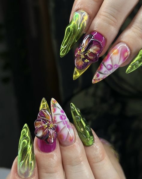 #nails #nailart #nailtech #nailsoftheday #nail2inspire #nailsart #nailsofinstagram #naildesign #summernails #fashion #style #summervibes #inspo Winx Club Inspired Nails, Winx Inspired Nails, Trip Nails, Peru Trip, Bloom Winx Club, Inspired Nails, Green Nails, Winx Club, Nails Nailart