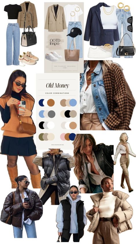 Capsule Wardrobe Women, Color Pallets, Old Money, Fitness Inspo, Elegant Style, Capsule Wardrobe, Fall Colors, Puffer, Fashion Inspo