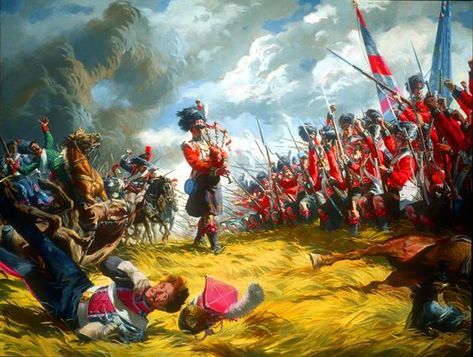 John Pomeroy, Battlefield Art, Battle Of Borodino, Scottish Army, Marine Commandos, Waterloo 1815, British Uniforms, Ancient Indian Architecture, Battle Of Waterloo