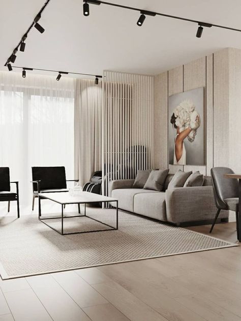 Modern Luxury Living Room Decor, Room Creative Ideas, Modern Luxury Tv Wall, Beige Carpet Living Room, Living Room Spotlights, Tv Wall Design Ideas, Living Room Designs Modern Luxury, Luxury Tv Wall, Living Room Designs Modern