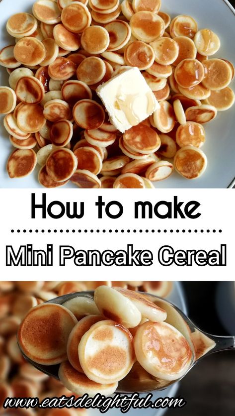 Small Pancake Recipe, Tiny Pancakes, Mini Pancakes Recipe, Pancake Batter Recipe, Pancake Cereal, Fun Pancakes, How To Cook Pancakes, Pancake Bites, Pancake Recipe Easy