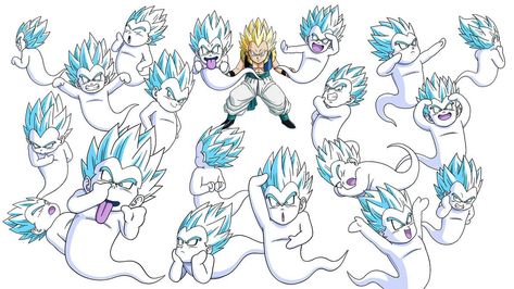 Gotenks Ghost, Xenoverse 2, Ghost Tattoo, Deck Design, Cartoon Art Styles, Anime Character Design, Dragon Ball Z, Cartoon Art, Dragon Ball