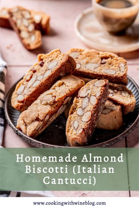 Experience the taste of Tuscany in your own kitchen with these delectable Homemade Almond Biscotti (Italian Cantucci)! Made with love and the finest ingredients, these classic Italian cookies are perfect for any occasion. Don't miss out on this delightful treat, click here to visit the blog! Cantuccini Recipe Italian, Cantuccini Recipe, Shareable Appetizers, Homemade Biscotti, Date Night Dinner Ideas, Almond Biscotti Recipe, Wine Blog, Cooking With Wine, Bite Size Snacks