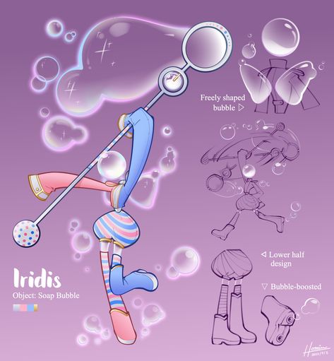 Object Head Oc, Object Head, Bubble Magic, Object Heads, Bubble Wand, Oc Design, Arte Inspo, Cartoon Character Design, Cute Art Styles