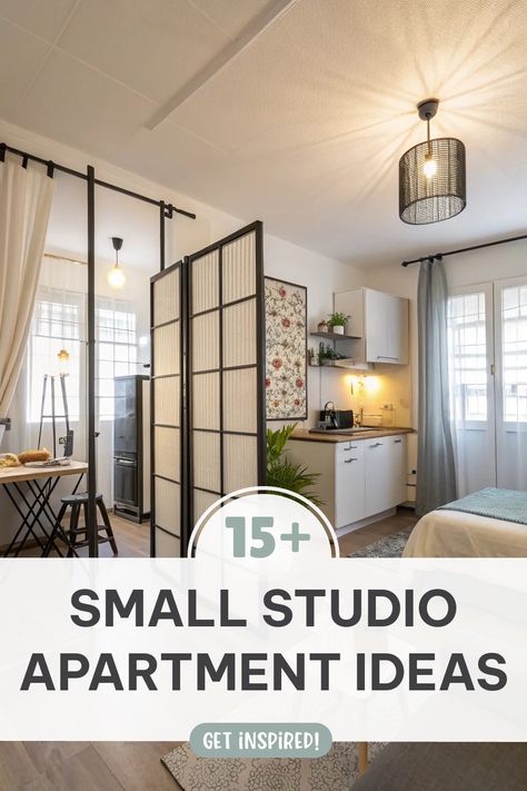 Small Studio Apartment Ideas: Discover smart layouts, furniture, and lighting solutions. Small Studio Apartment Ideas, Small Studio Apartment, Small Studio Apartments, Studio Apartment Ideas, Dreamy Bedrooms, Small Studio, Cozy Decor, Studio Apartment, Apartment Ideas