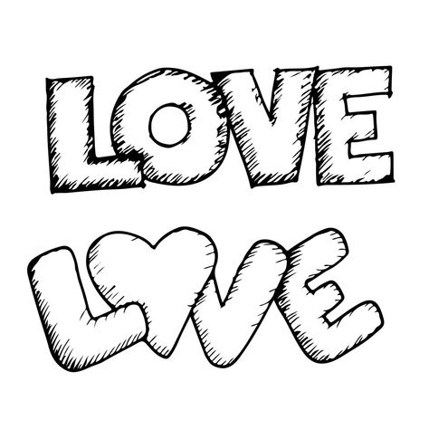 Love handwritten lettering design text Free Cartoon Characters, Handwritten Lettering, Love Coloring Pages, Words Coloring Book, Free Love, Cute Couple Drawings, Design Text, Bubble Letters, Free Text