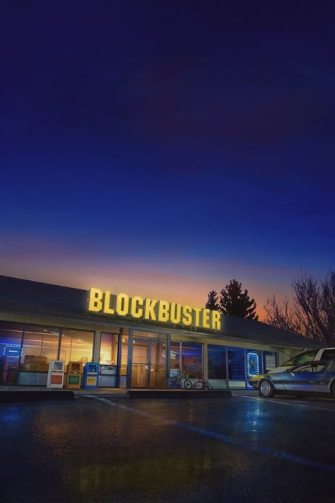 Video Rental Store, 1990s Aesthetic, 1980s Aesthetic, 2000 Aesthetic, Blockbuster Video, Nostalgia Aesthetic, Store Sign, Vaporwave Art, Fun Dinners