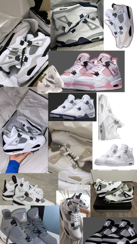 Jordans 4s, Shoes For Teens, Nike Shoes Women Fashion, Pretty Sneakers, Trendy Shoes Sneakers, Nike Fashion Shoes, Preppy Shoes, Pretty Shoes Sneakers