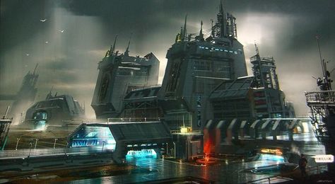 Sci Fi Base, Scifi Building, Sci Fi Building, Sci Fi Architecture, Traveller Rpg, Futuristic Building, Sci Fi City, Sci Fi Environment, Rpg Map