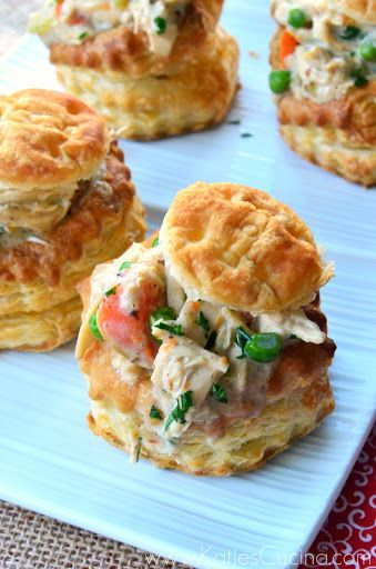 Puff Pastry Shells, Chicken Pot Pies, Puff Pastries, Stuffed Shells Recipe, Pastry Shells, Pot Pies, Tater Tots, Puff Pastry Recipes, Chicken Pot