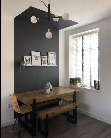 Wall Behind Kitchen Table, Kitchen Table Against Wall, Dining Table Against Wall, Table Against Wall, Wall Dining Table, Dining Table Design, Moving Out, Kitchen Makeover, Itty Bitty