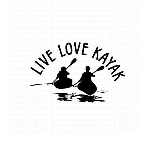 Kayak Stickers, Kayak Decals, Car Monogram Decal, Funny Vinyl Decals, Fishing Decals, Wood Burning Crafts, Cup Decal, Tumbler Decal, Monogram Decal