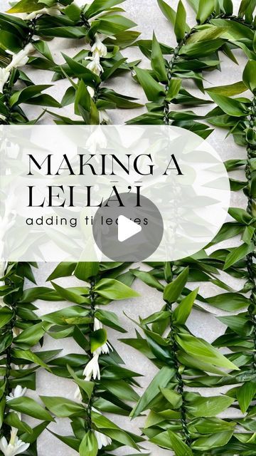 Flower Lei Diy, Ti Leaf Lei, Lei Diy, Happy Aloha Friday, Lei Making, Flower Lei, Aloha Friday, Reel Ideas, Celebration Ideas