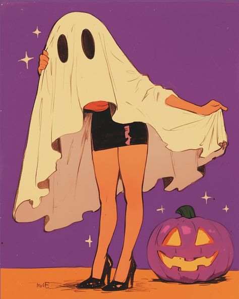 Ghostie Gals . . . #HalloweenStyle #GhostCostume #SpookySeason #FashionFun #PumpkinVibes #MidjourneyArt #GhostlyGlam #HauntedFashion #TrickOrTreat #HalloweenInspo #CuteAndCreepy #BooTiful #GhostlyGoodness #HalloweenFashion #SpookyCute #GlamGhost #CreativeCostume #HalloweenLook #SpookyAesthetic #MidjourneyMagic #Halloween2024 Disco Ghost Wallpaper, Soft Grunge Tumblr, Groovy Ghost Wallpaper, Spooky Cute Illustration, Halloween Spa, Halloween Pinup Art Wallpaper, Spooky Illustration, Spooky Groovy, Tumblr Cute