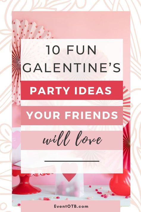 This Valentine's Day have fun with your girls by creating a party with an epic theme! I curated a list of my favorite party theme ideas from my blog and put them all together in one spot for you. From Barbie themes to coquette aesthetic to classics like a good old slumber party, there's a theme choice for everyone. Find your favorite party idea here! Galentines Party Book Club, Boutique Galentines Event, Valentine’s Day Pajama Party, Galentine’s Party For Teens, Valentine’s Day Party Invitation, Unique Party Themes, Rooftop Party, Vegas Theme, Barbie Theme Party