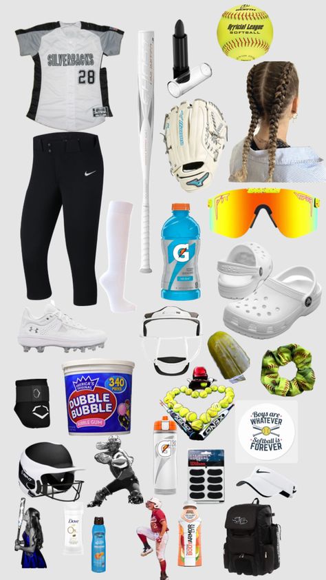 Casual Athletic Outfits, Softball Backgrounds, Softball Funny, Softball Gear, Softball Tournaments, Softball Bags, Softball Outfits, Softball Equipment, Softball Season