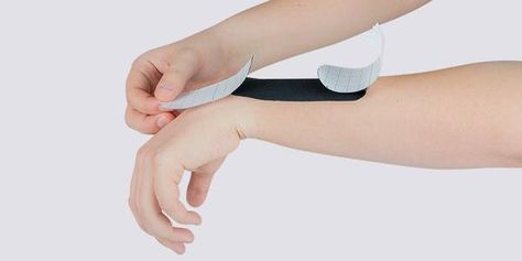 How To Wrap A Sprained Wrist, Kt Tape Wrist Support, Sprained Wrist, Kt Tape, Wrist Injury, Wrist Exercises, Ligament Tear, Bone Fracture, Kinesio Taping