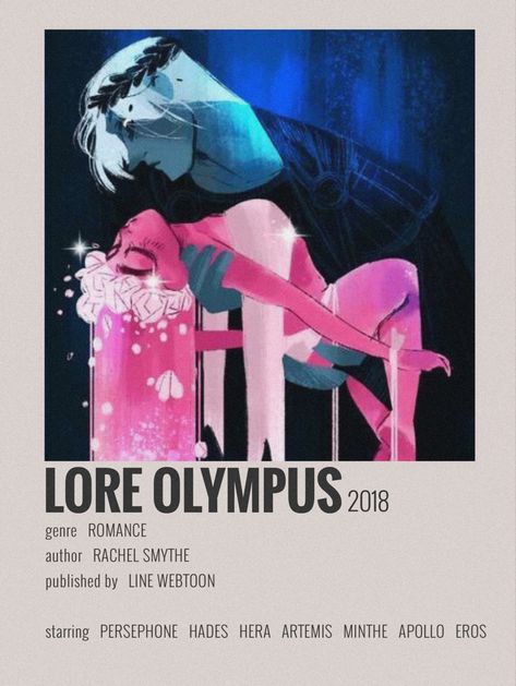 Webtoon Lore Olympus, Persephone Aesthetic Lore Olympus, Webtoon Polaroid Poster, Greek Mythology Movies, Persephone And Hades Art Lore Olympus, Lore Olympus Hades X Persephone, Persephone And Hades Lore Olympus, Lore Olympus Aesthetic, Webtoon Minimalist Poster