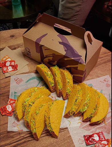 Taco Bell | Party Packs Taco Bell Party, Nacho Cheese Doritos, Taco Thursday, Taco Bell Recipes, Pack Order, Fried Steak Recipes, Feast Mode, Fresh Salad Recipes, Taco Party