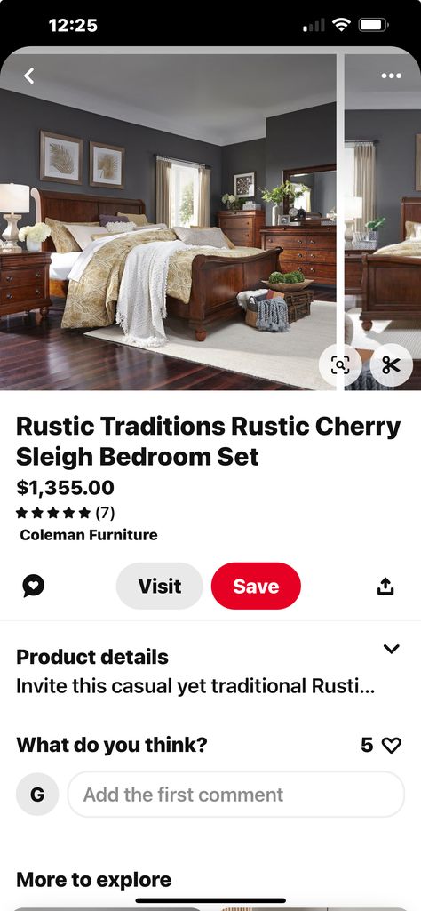 Sleigh Bedroom Set, Bedroom Set, Bedroom, Furniture