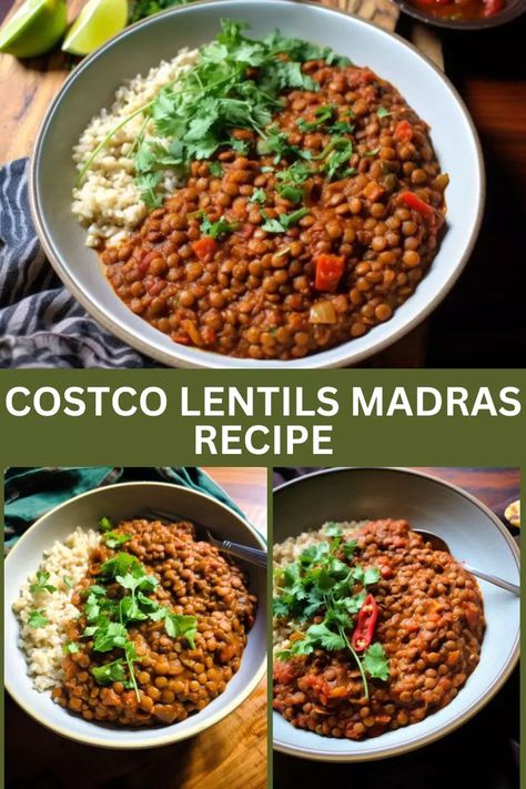 Madras Lentils Recipe, Madras Recipes, Vegan Lentil Recipes, Lentils Recipe, Yellow Split Peas, Coconut Chutney, Lentil Curry, Pescatarian Recipes, Steamed Vegetables