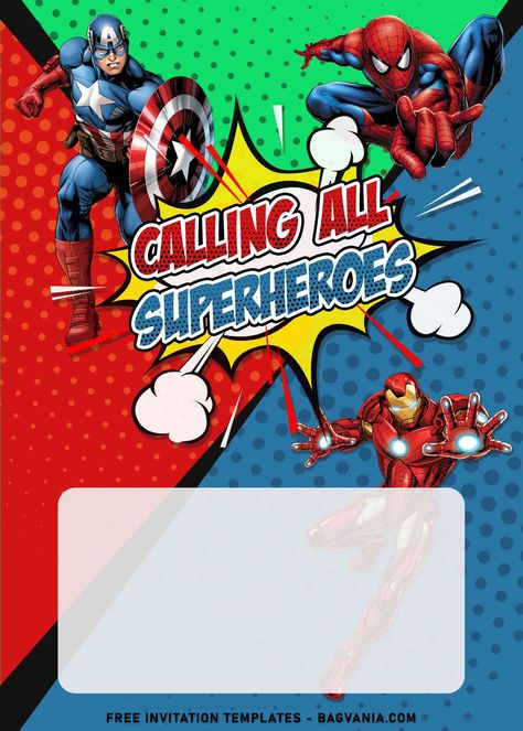 Download Now 8+ Awesome Avengers Comic Birthday Invitation Templates For Your Kid's Birthday Party #free #freeinvitation2019 #birthday #disney #invitations #invitationtemplates Superhero Birthday Invitations Free, Superhero Party Invitations, Superhero Birthday Party Invitations, Birthday Party Invitations Free, Marvel Birthday Party, Superhero Birthday Invitations, Superhero Invitations, All Superheroes, Free Printable Birthday Invitations