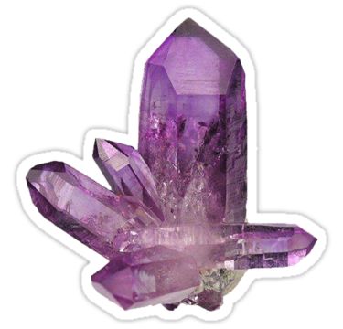 "Amethyst Purple Crystal" Stickers by 2conchas | Redbubble Diy Phone Case Design, Crystal Stickers, Crystal Aesthetic, Bullet Journal Stickers, Purple Crystal, Amethyst Purple, Journal Design, Purple Crystals, Purple Aesthetic