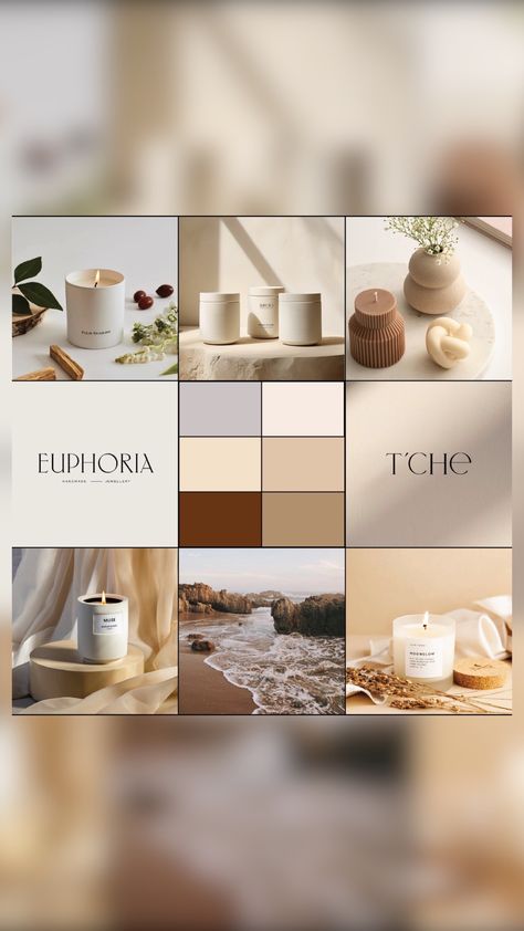 Candle Mood Board, Business Branding Inspiration, Candle Bar, Content Inspiration, Candle Branding, Candle Packaging, Candle Inspiration, Candle Business, Mood Board Inspiration