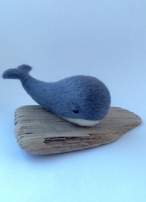 3d Felting, Felted Whale, Felt Whale, Lunar Tide, Felting Diy, Felting Inspiration, Crafty Hobbies, Felt Fish, Felt Craft Projects