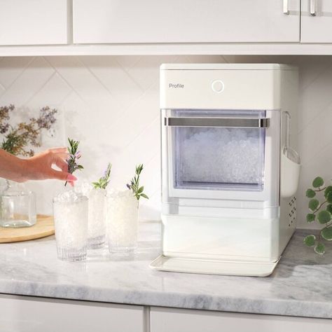 GE Profile Opal Nugget Ice Maker - Hearth & Hand™ with Magnolia Nugget Ice, Ice Bin, How To Make Ice Coffee, Iced Coffee Drinks, Nugget Ice Maker, 2024 Wishlist, Ice Scoop, 2024 Ideas, Ge Appliances