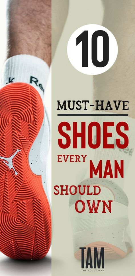 10 Must-Have Shoess Every Man Should Own. Here are the BEST types of Shoes that EVERY MAN should own. READ MORE. #menshoes Mens Casual Footwear, Men Sneakers Outfit, Men’s Sneakers, Fashion Etiquette, Men Shoes Aesthetic, Types Of Shoes Men, Must Have Sneakers, Sneaker Head Men, Best Sneakers For Men