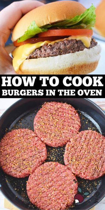 Oven Baked Hamburgers, easy to make delicious burgers at home in the oven, no mess, no fuss and way easier than the grill, these simply burgers are a great weeknight dinner meal any time of the year. Bake Hamburgers In The Oven, Burgers In The Oven How To Bake, Broiled Hamburgers In Oven, Hamburger In The Oven, How To Cook Hamburgers In The Oven, Cooking Hamburgers In The Oven, Oven Hamburgers Hamburger Patties, Baked Hamburgers In Oven, Baked Hamburger Patties Oven