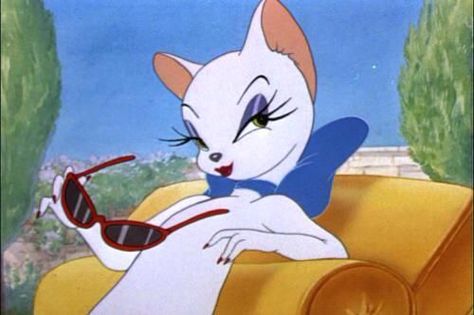 Tom n Jerry - Lady Cat Toodles Galore, Chuck Jones, Vintage Cartoons, Childrens Tv, Cartoon Profile Pictures, Cartoon Memes, Cartoon Icons, Tom And Jerry, Cartoon Profile Pics