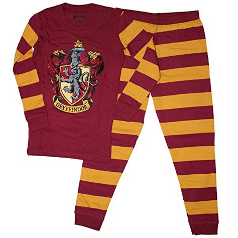 Harry Potter Pajamas Harry Potter Gryffindor Girls Pajamas 6-14 Harry Potter Pajamas, Harry Potter Pyjamas, Gryffindor House, Harry Potter Kids, Harry Potter Gryffindor, Normal Clothes, Girls Pajamas, Big Kids, Shoes Jewelry