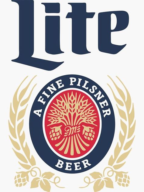 Miller Lite Logo, Beer Stickers, Pilsner Beer, Beer Logo, Miller Lite, Pilsner, Logo T Shirt, Tshirt Logo, Art Sketches