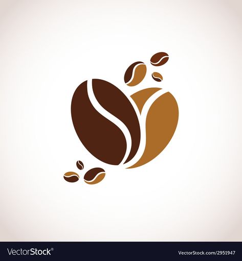 Cafe Vector Illustrations, Chocolate Logo Design, Coffee Symbol, Coffee Logo Design, Logo Cafe, Diy Spa Treatments, Coffee Shop Logo Design, Coffee Grain, Sea Logo