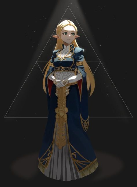 Princess Zelda Art, Link And Midna, Legend Of Zelda Poster, Zelda Costume, Calamity Ganon, Zelda Dress, Zelda Hyrule Warriors, Loz Fanart, Zelda Fanart