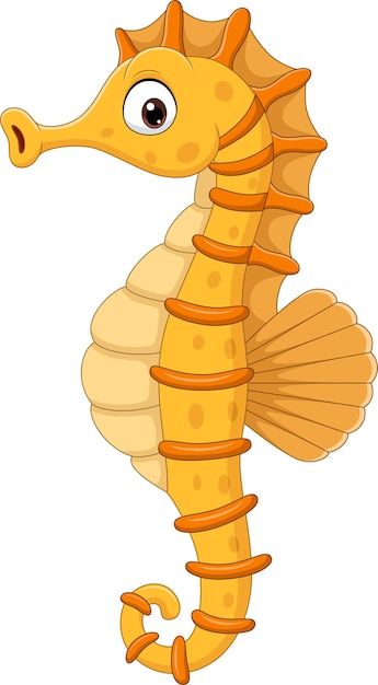 Sea Horse Illustration, Cartoon Seahorse, Sea Horses Illustration, Seahorse Cartoon, Sea Drawing, Horse Cartoon, Horse Illustration, Alphabet Activities Preschool, Mermaid Theme Birthday