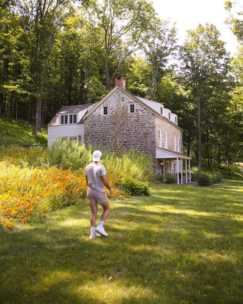 ... Upstate New York Travel, Open Entryway, Valley Cottage, Hudson New York, Valentines Weekend, Plant Window, Plastic Shower Curtain, Pink Showers, New York Homes