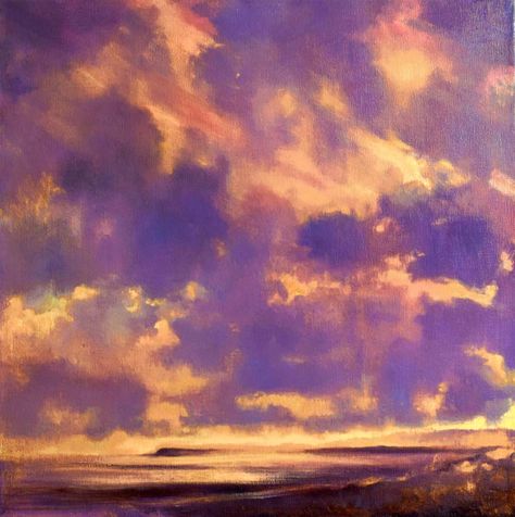 Gold and Purple sunset on the west coast of Ireland Purple And Yellow Landscape, Purple Gold Aesthetic, Gold And Purple Aesthetic, Purple And Gold Aesthetic, Purple And Yellow Aesthetic, Purple Clouds, Purple Painting, West Coast Of Ireland, Gold Skies