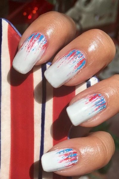 Get salon quality, simple & easy manicure at home with Sally Hansen®. Create a solid patriotic multi-mani or a negative space half moon French. Start shopping to add to your Target 🛒 #sallyhansen #sallymade #miraclegel #instadri #quickdry #gelnails #nails #nailcare #fourthofjuly #fourthofjulyweekend #the4th #july4 #usa #love #family #fourthofjulybbq #america #threedayweekend #thankful Fourth Of July Nails Easy, 4th Of July Nail Ideas, Firework Nail Art, 4th Of July Nail, Patriotic Nails Design, Firework Nails, America Nails, Patriotic Nails, Usa Nails