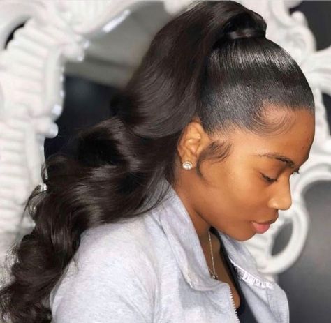 Ponytail With Clip, Body Wave Ponytail, Wave Ponytail, Hair Edges, Blonde Body Wave, Braids Ponytail, High Pony, Sleek Ponytail Hairstyles, Woman Hairstyles