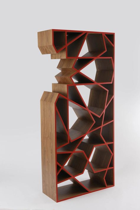 Nada Debs, Regal Design, Arabic Design, Plywood Furniture, Islamic Design, Funky Furniture, Book Shelf, Interior Furniture, The East