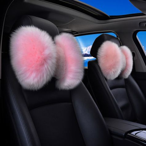 Pink Car Accessories, Bling Car Accessories, Girly Car Accessories, Car Deco, Car Seat Headrest, Girly Car, Car Accessories For Girls, Car Essentials, Cute Car Accessories