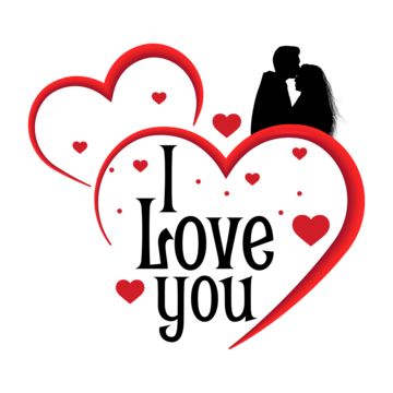 Pictures Of Hearts, I Love You Text, Couple Clipart, Love Clipart, Heart Clipart, I Love You Too, Valentines Day Heart, Sticker Transparent, Heart Outline