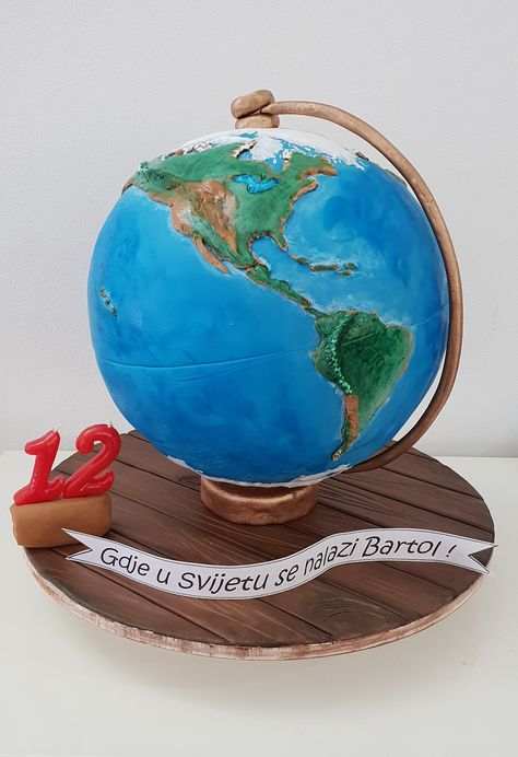 Globe cake Globe Cake, Travel Cake, Globe, Cake, Travel, Quick Saves