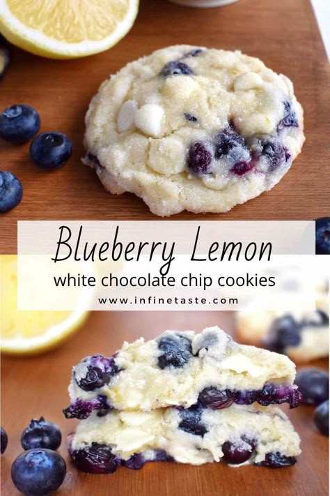 Lemon White Chocolate Chip Cookies, Blueberry Recipes Easy, Frozen Blueberry Recipes, Buckle Cake, Buckle Recipe, Blueberry Cookies Recipes, Lemon White Chocolate, Lemon Desserts Easy, Cake Blueberry