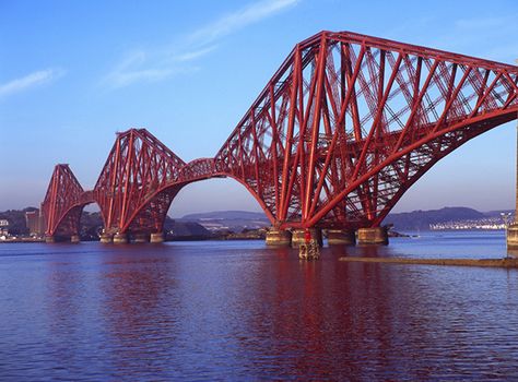 One of Scotland's most iconic landmarks – the Forth Bridge – has been granted World Heritage Status by UNESCO. Here's six other UK sites to visit. Ing Civil, Forth Bridge, Bridge Art, Railway Bridges, Pedestrian Bridge, Print Inspiration, Famous Places, Ancient Architecture, Watercolor Flower